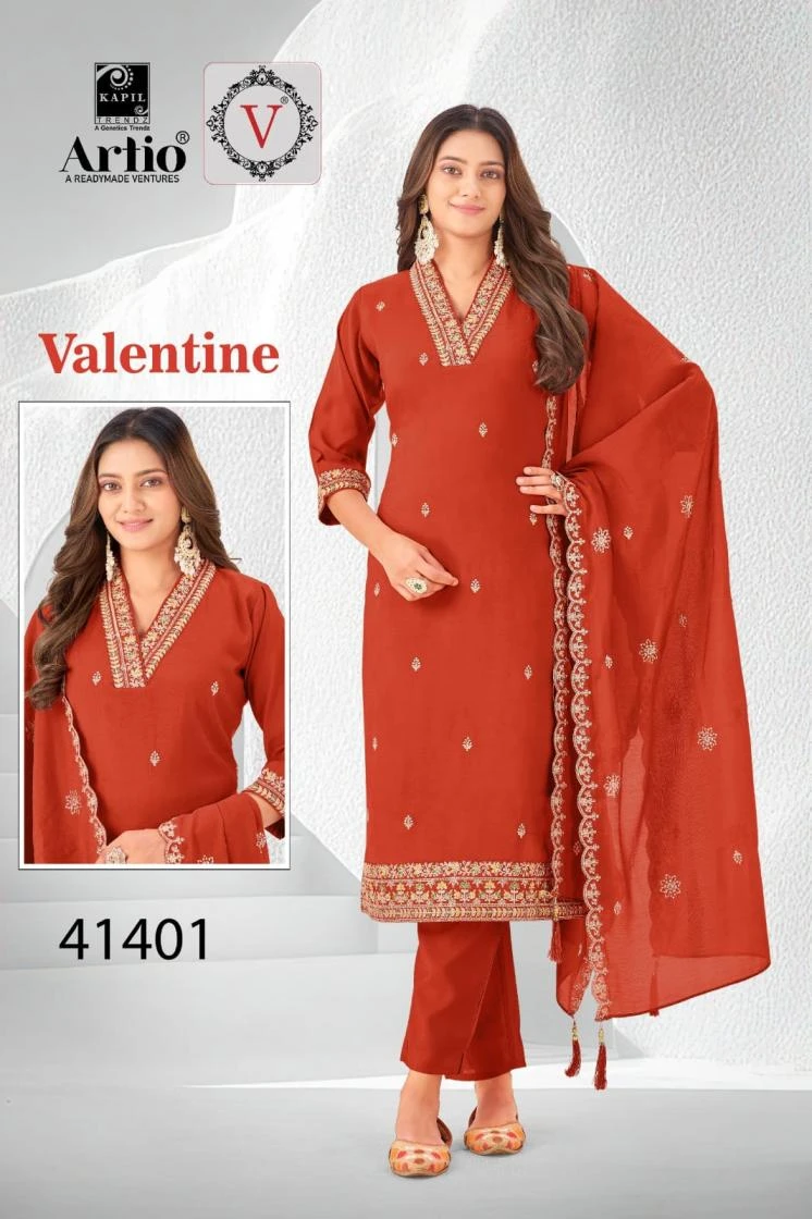 NAME_ : . *VELENTINE Readymade Salwar Suits wholesale CHANDERI - Ethnicaa