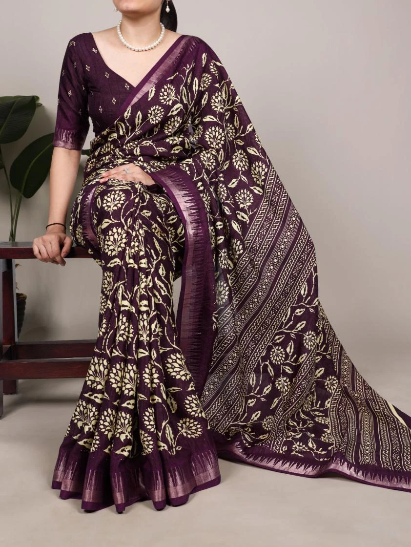 YNF7214 Sarees wholesale SLUB SILK - Ethnicaa thumbnail 14