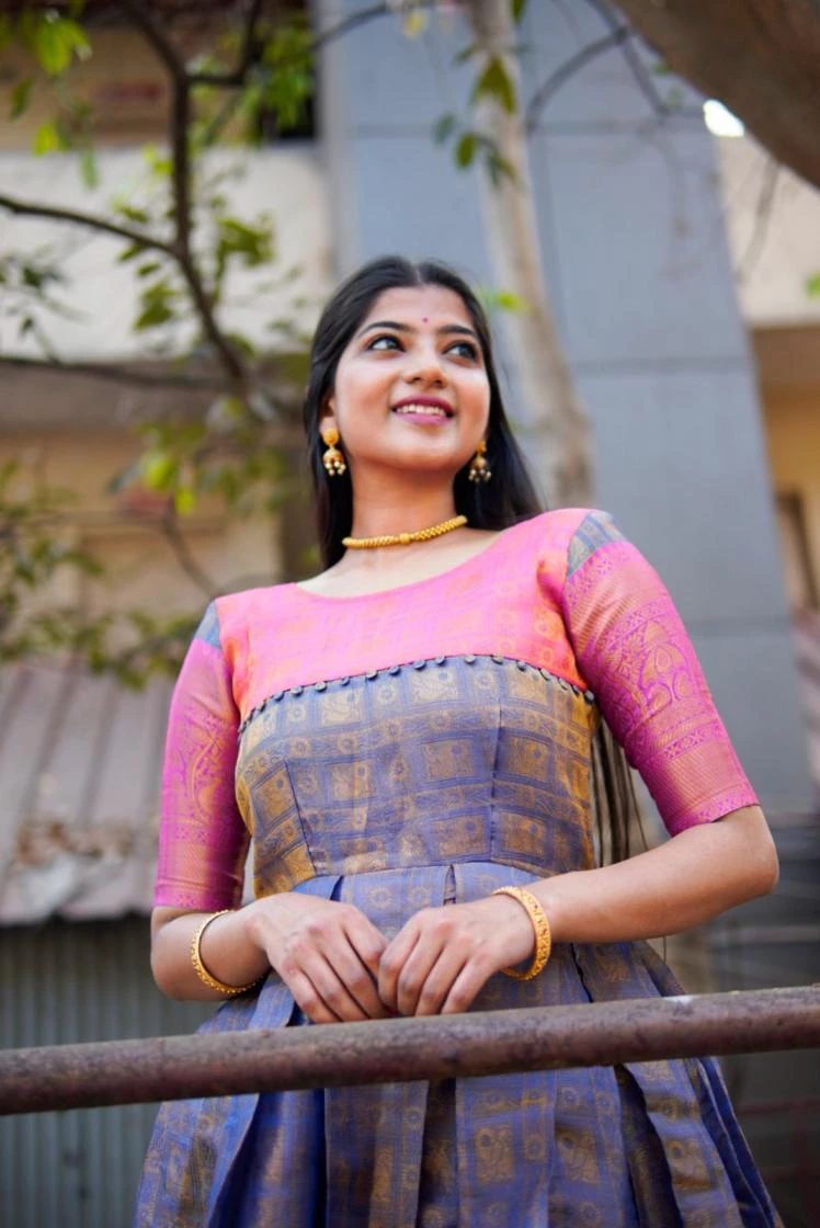 YNF5311 Gown wholesale Kanjivaram - Ethnicaa thumbnail 3