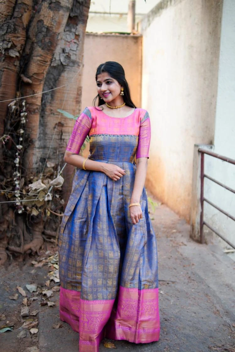 YNF5311 Gown wholesale Kanjivaram - Ethnicaa