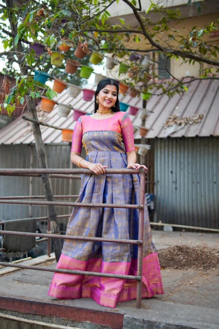 YNF5311 Gown wholesale Kanjivaram - Ethnicaa thumbnail 2