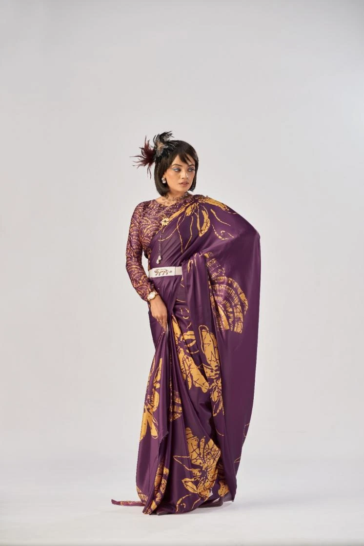 YNF7016 Sarees wholesale SATIN SILK - Ethnicaa thumbnail 2