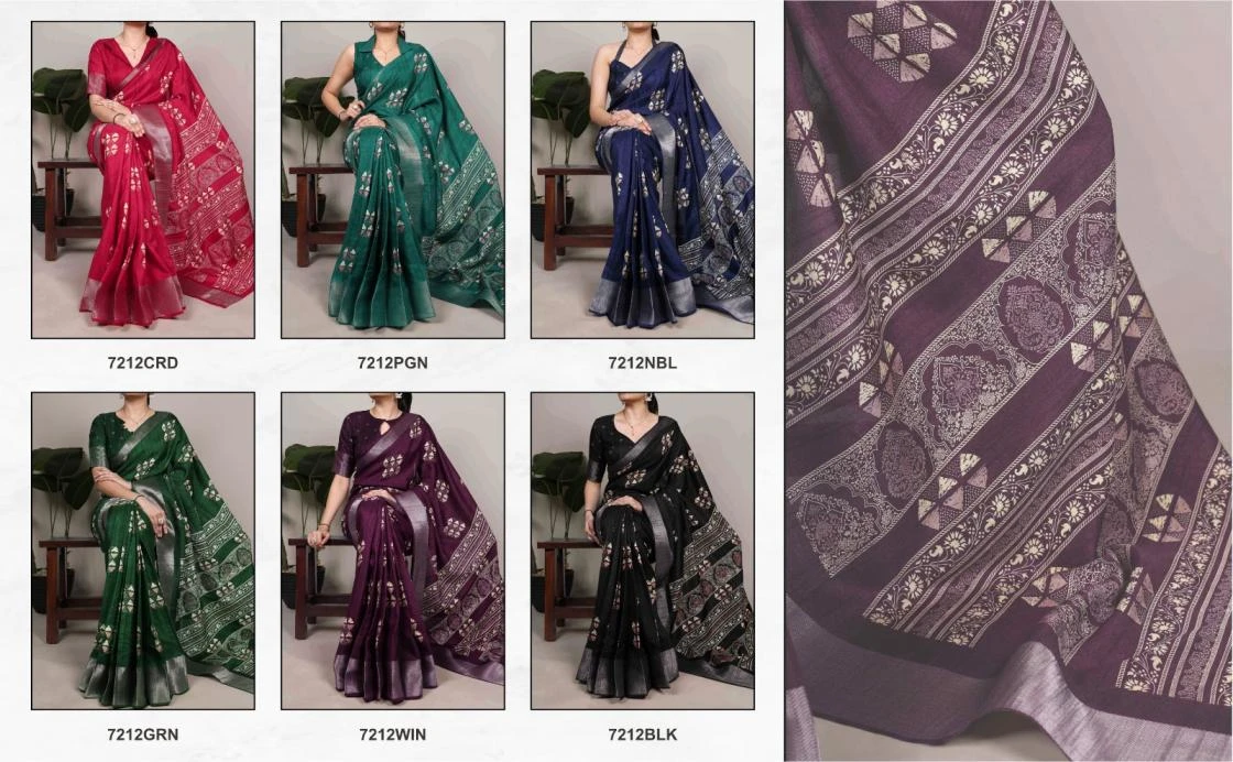 YNF7212 Sarees wholesale SILK - Ethnicaa thumbnail 7