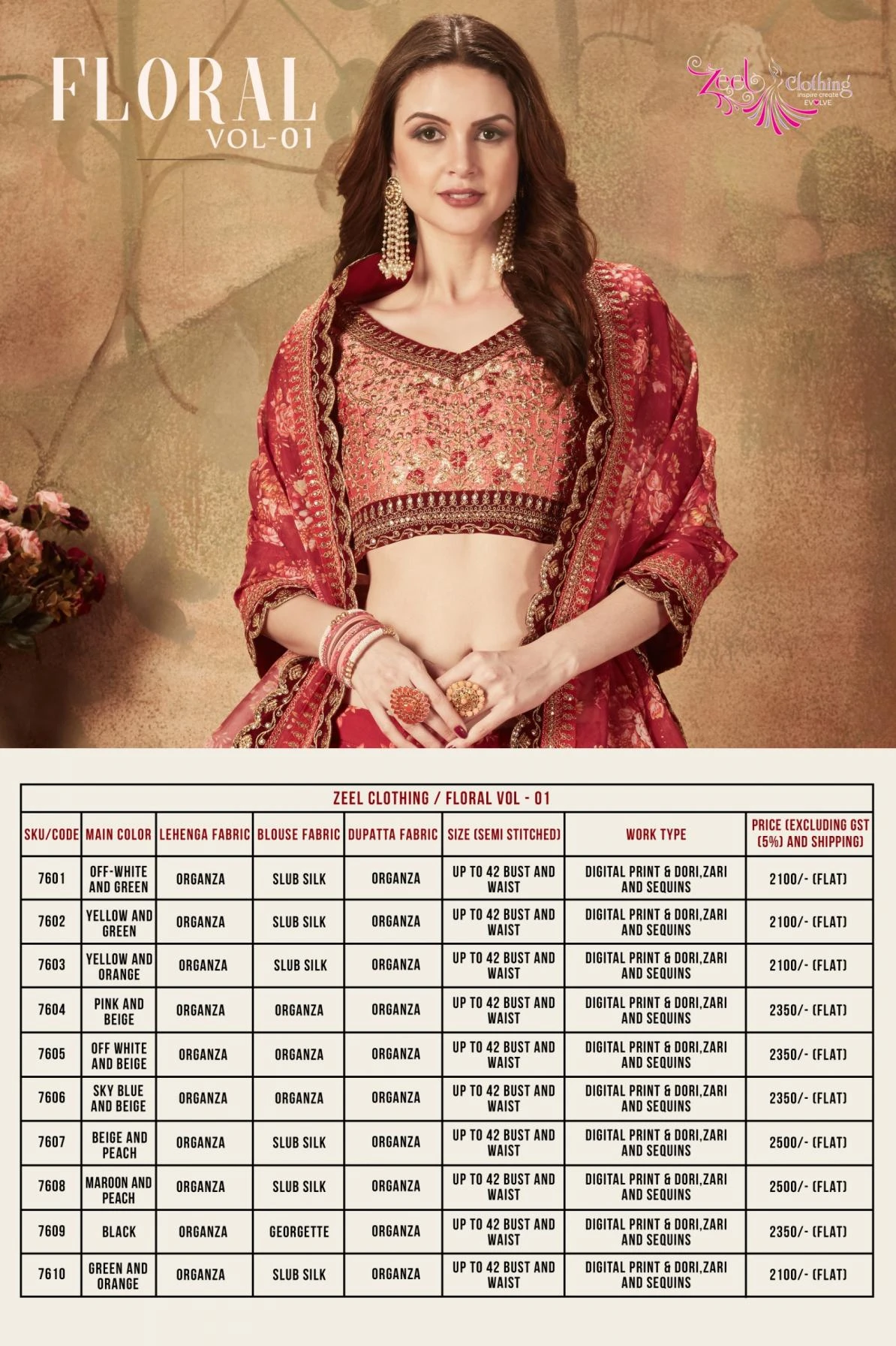 NAME: FLORAL VOL-1 Salwar Suits wholesale FANCY - Ethnicaa thumbnail 5