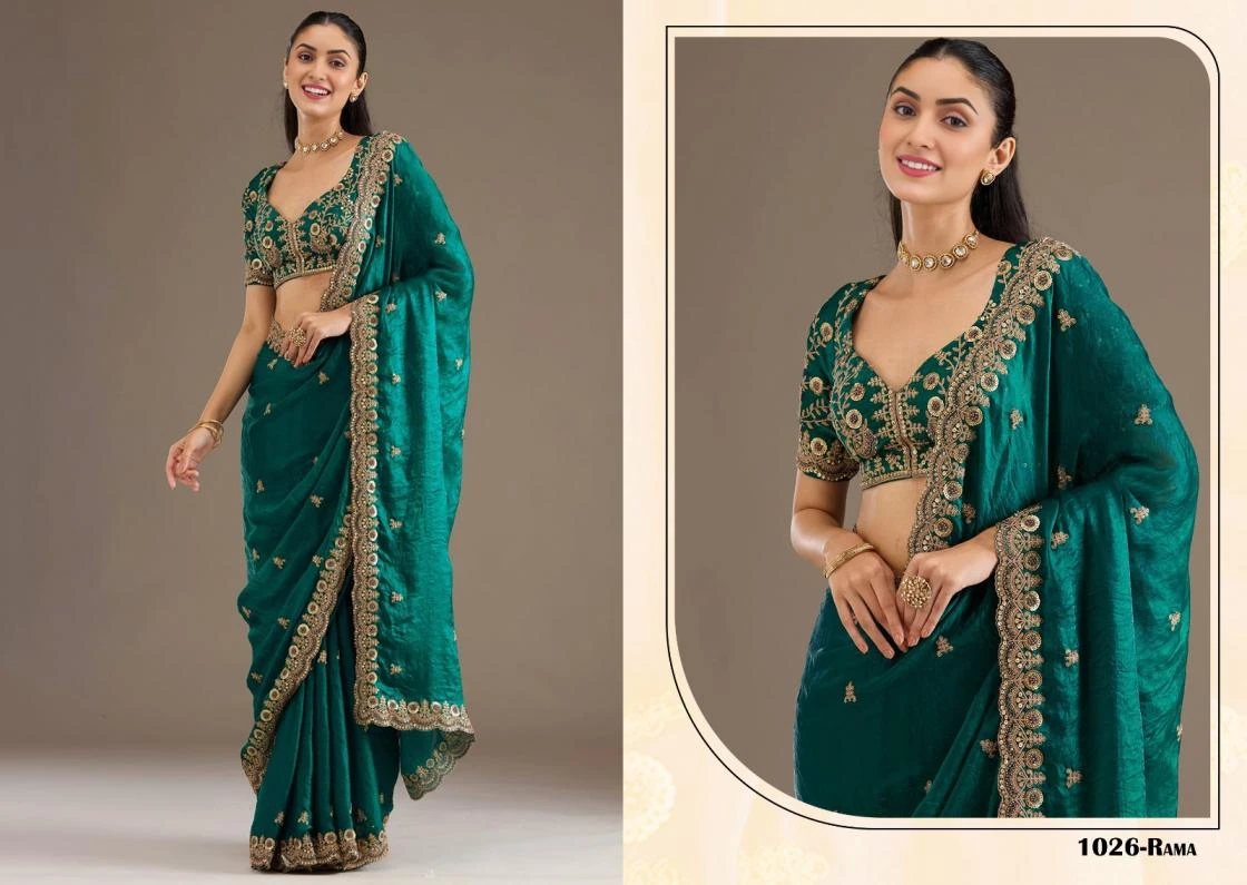 NAME: SHAHI RANG Sarees wholesale TISSUE - Ethnicaa thumbnail 6