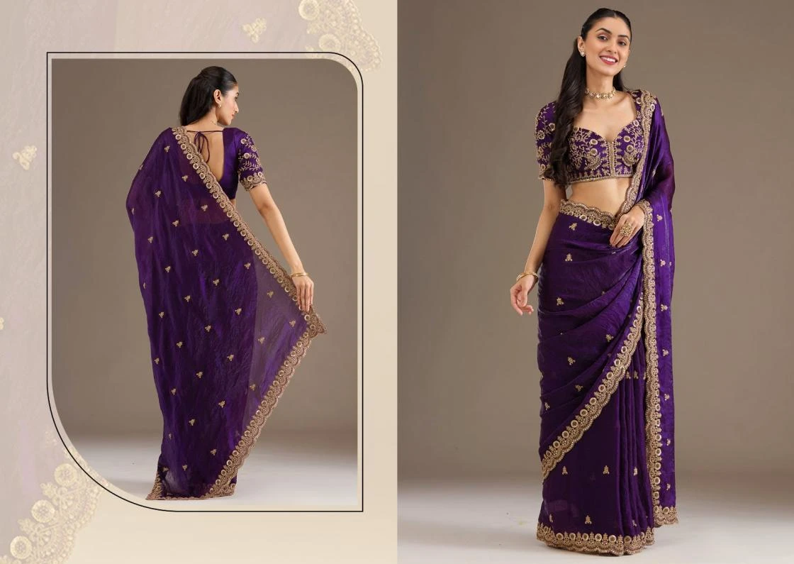 NAME: SHAHI RANG Sarees wholesale TISSUE - Ethnicaa thumbnail 8