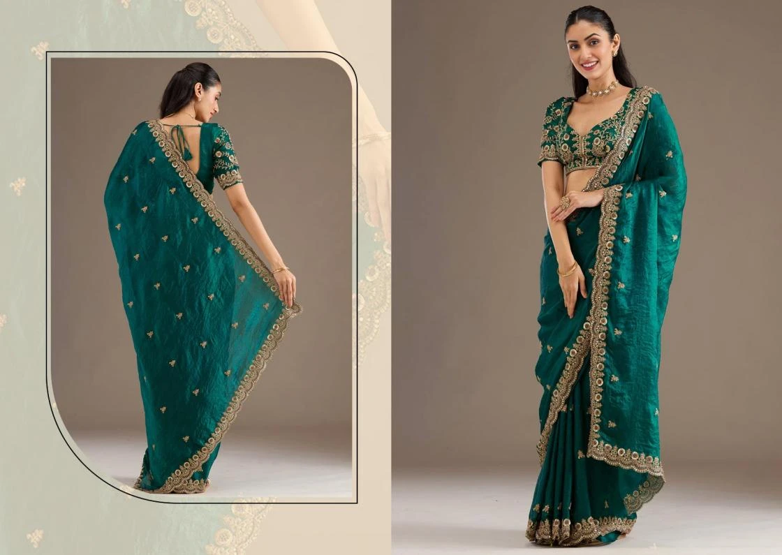NAME: SHAHI RANG Sarees wholesale TISSUE - Ethnicaa thumbnail 20