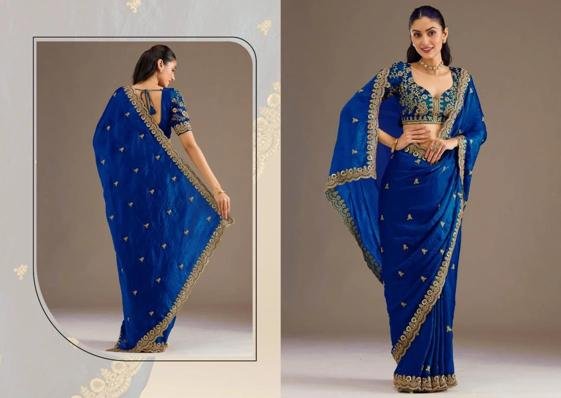 NAME: SHAHI RANG Sarees wholesale TISSUE - Ethnicaa thumbnail 17