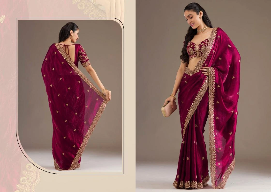 NAME: SHAHI RANG Sarees wholesale TISSUE - Ethnicaa thumbnail 3