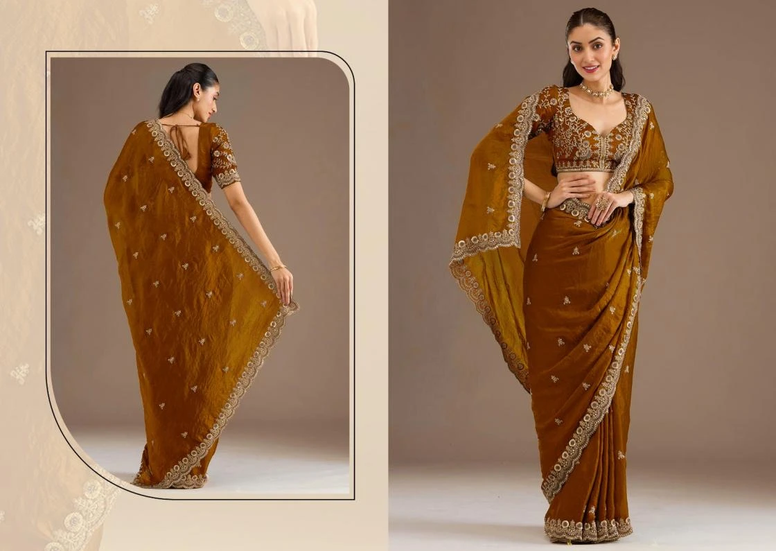 NAME: SHAHI RANG Sarees wholesale TISSUE - Ethnicaa thumbnail 2