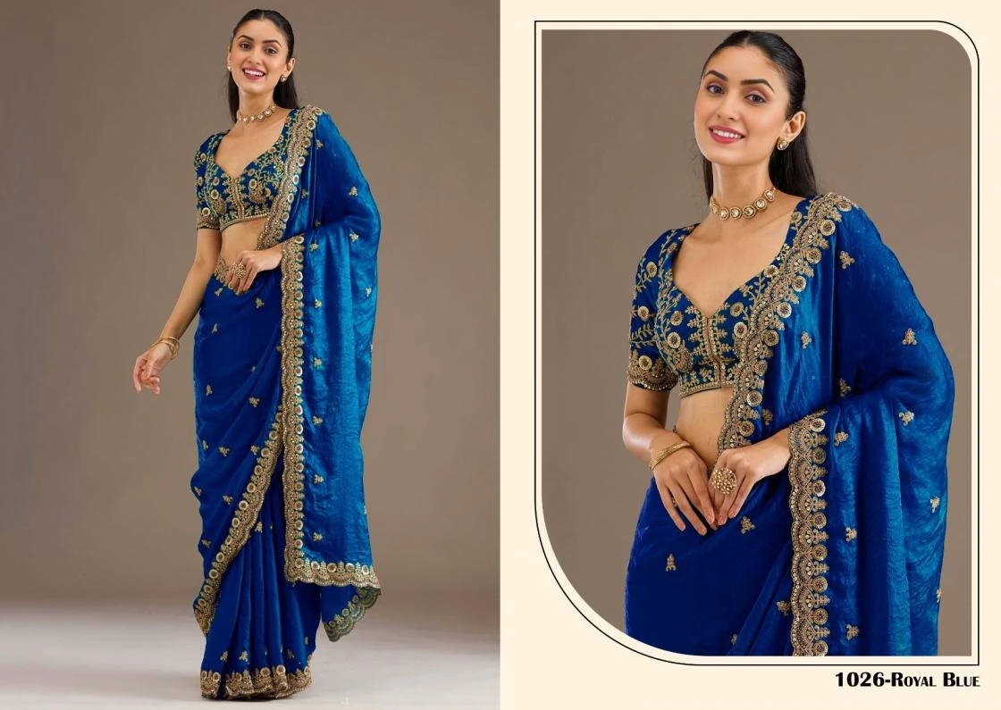 NAME: SHAHI RANG Sarees wholesale TISSUE - Ethnicaa thumbnail 24