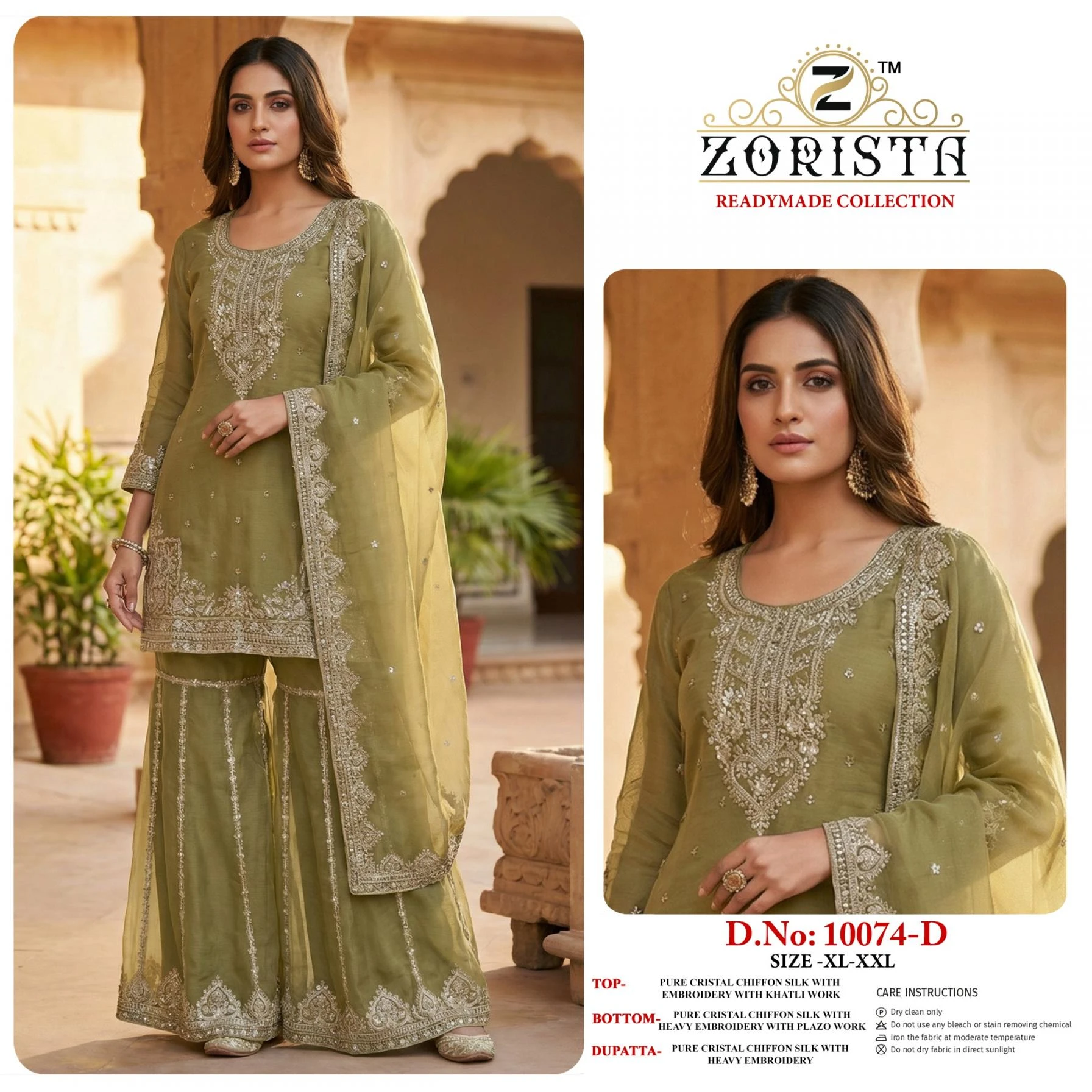 Buy UE ethnic-wear CRISTOL CHIFFON SILK Wholesale Surat Manufacturer - Ethnicaa