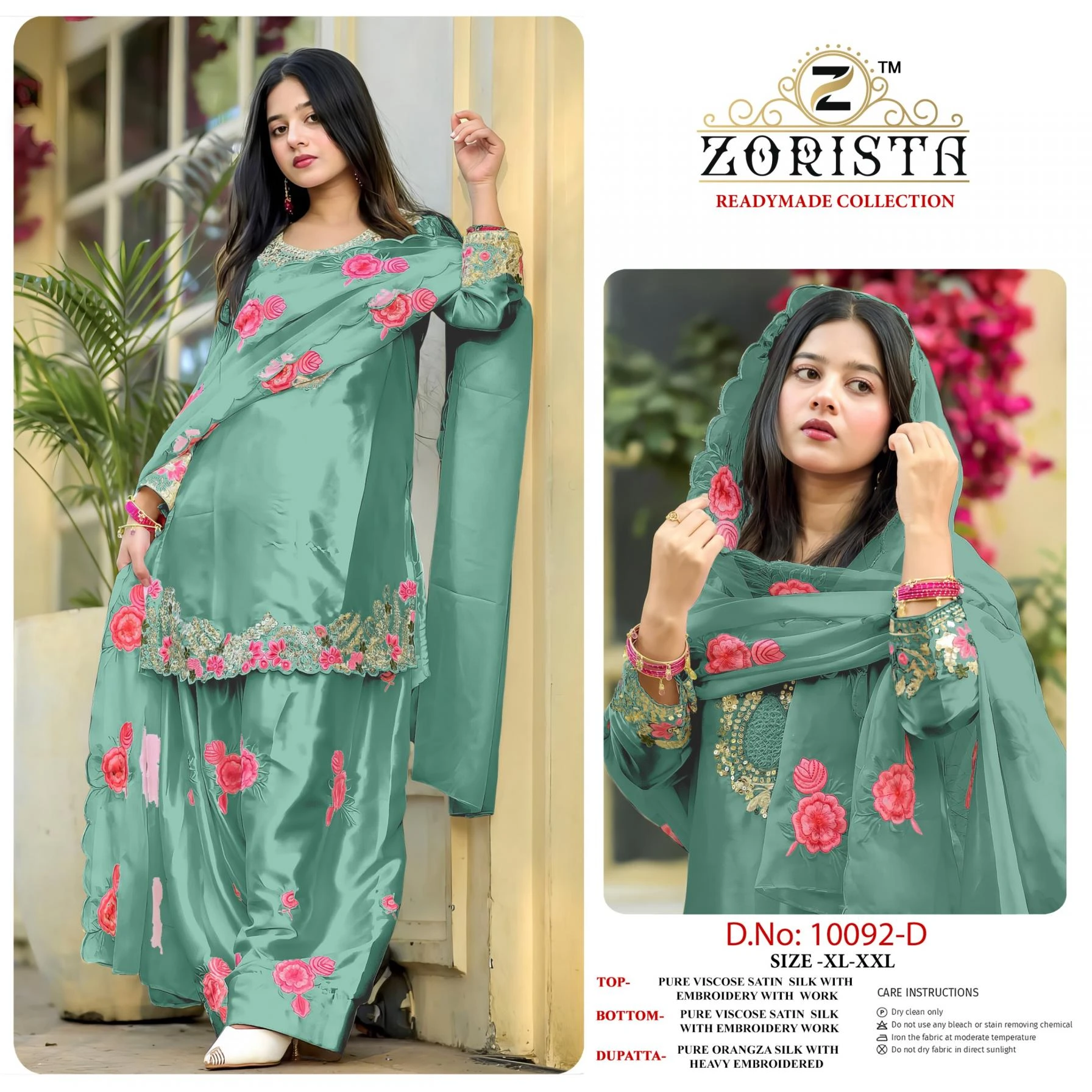 10092 Kurti wholesale SATIN SILK - Ethnicaa thumbnail 5