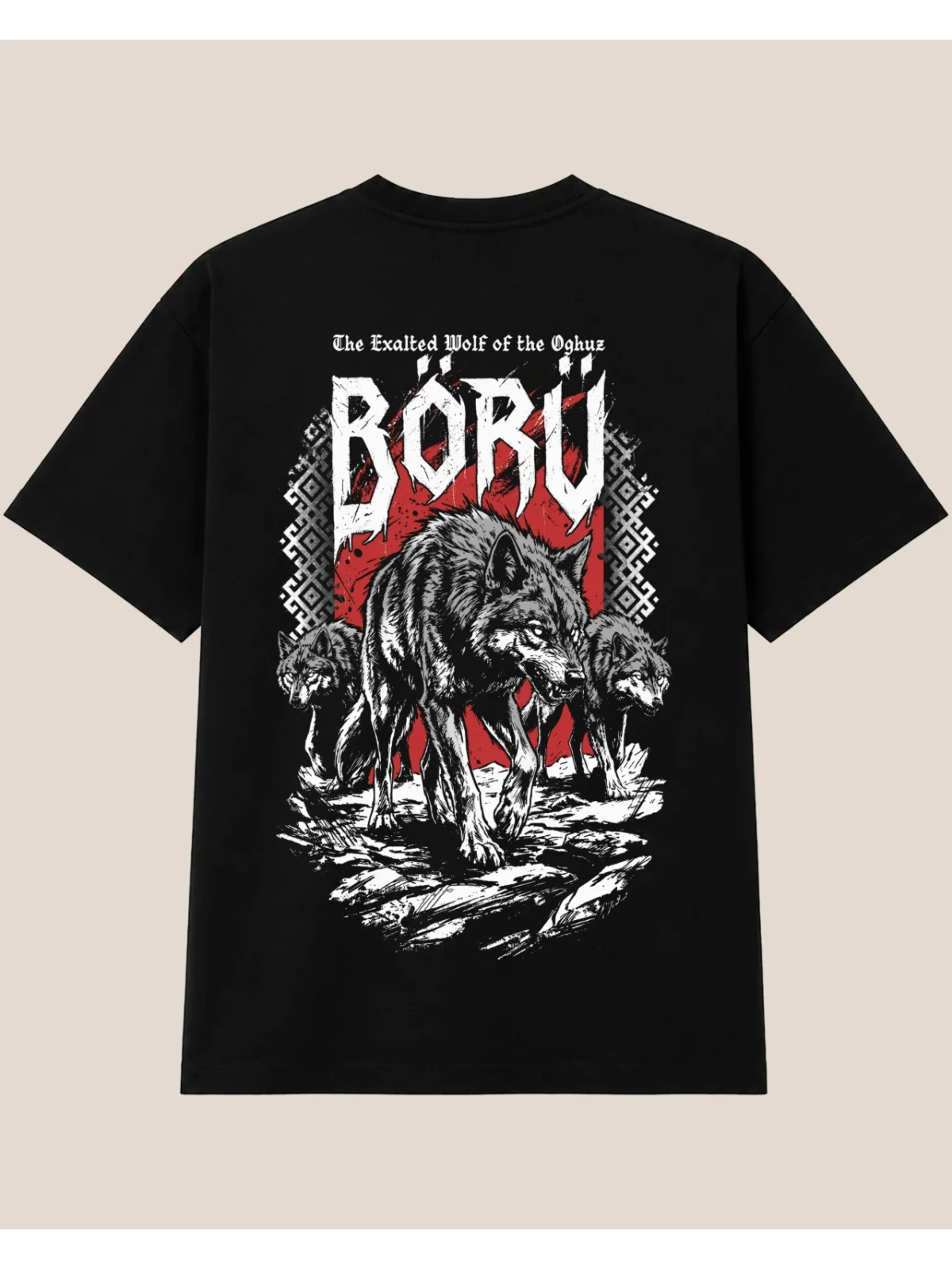 “Börü” Siyah Yetişkin Tişörtü