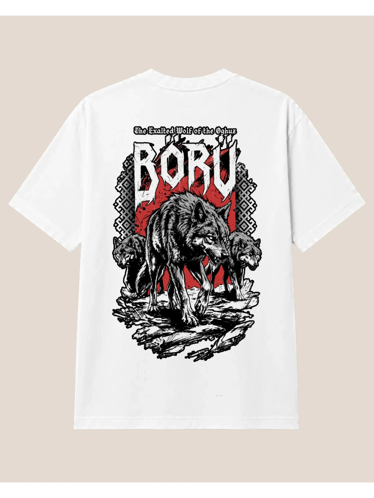 “Börü” Beyaz Yetişkin Tişörtü