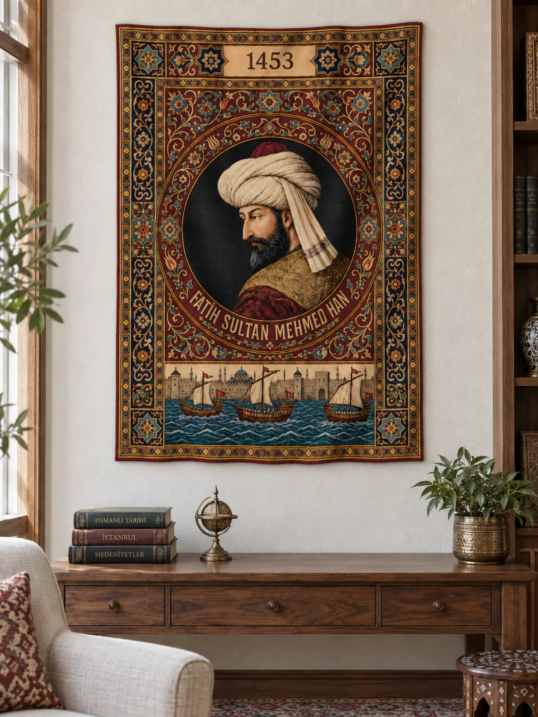 Fatih Sultan Mehmed Han 1453 Duvar Örtüsü