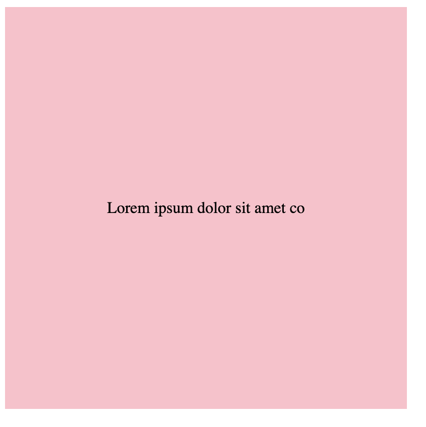 Center a line of text horizontally and vertically