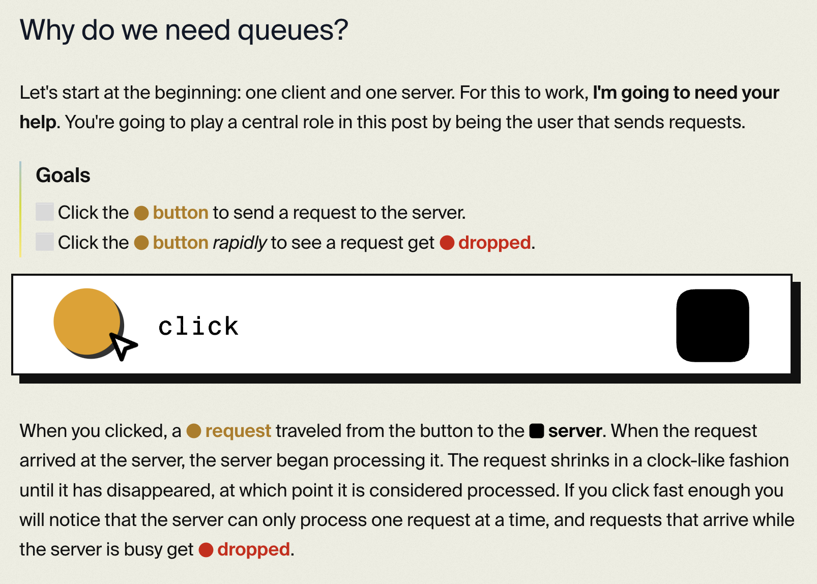 《An interactive study of queueing strategies》
