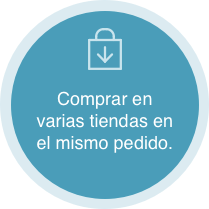 Comprar en varias  tiendas en el mismo pedido