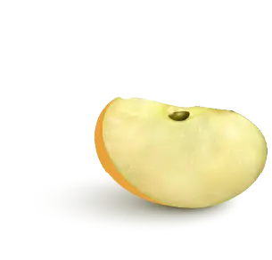 Image of a quarter of an apple