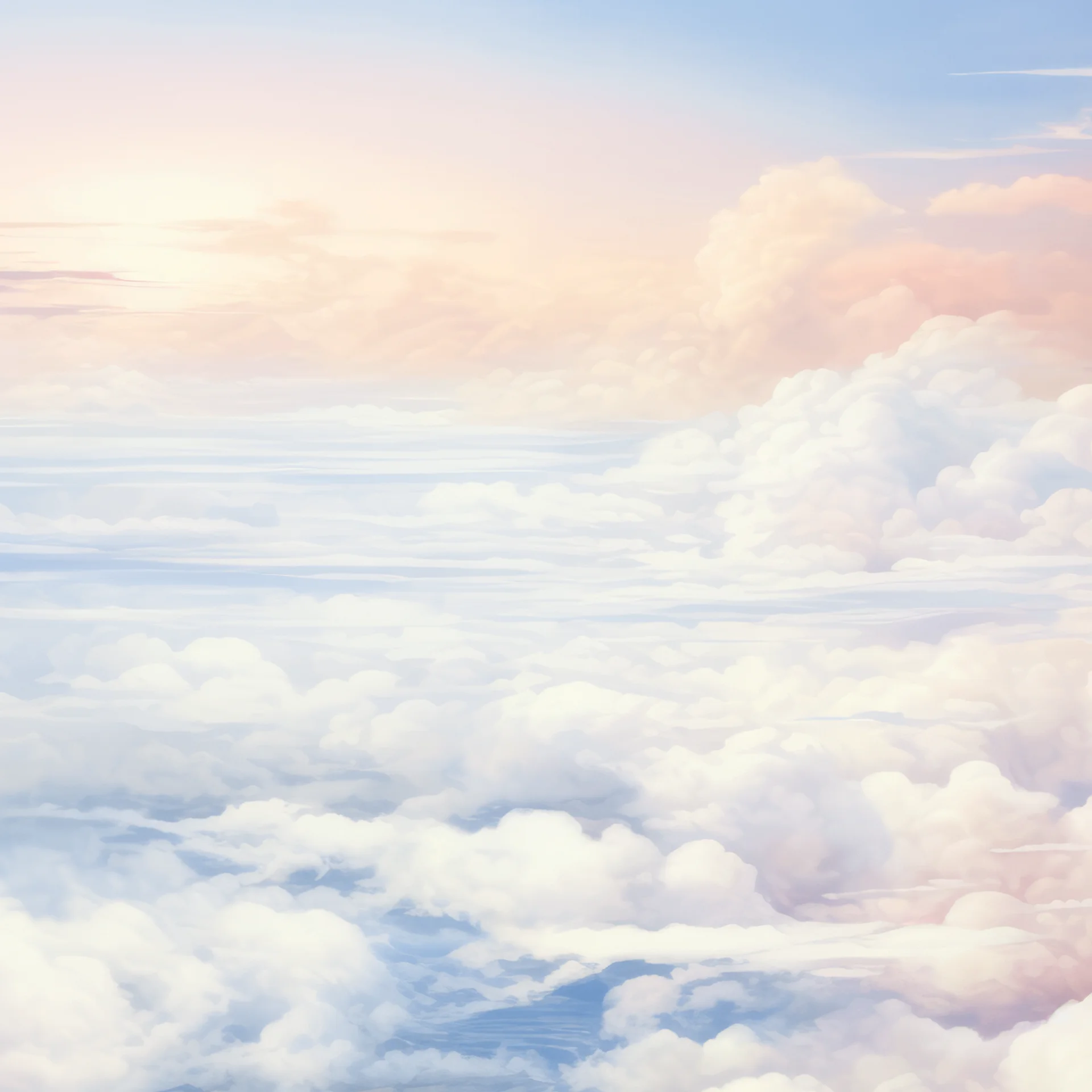 A dream like image of clouds in the sky