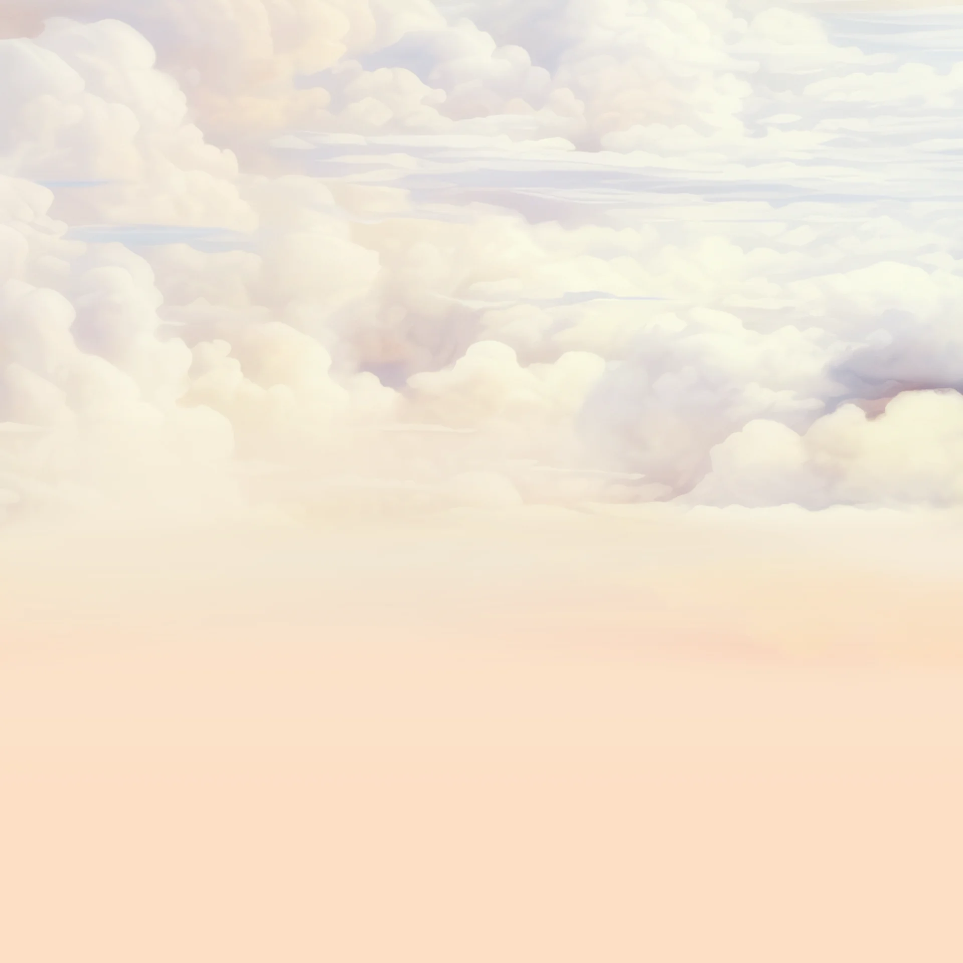 A dream like image of clouds in the sky