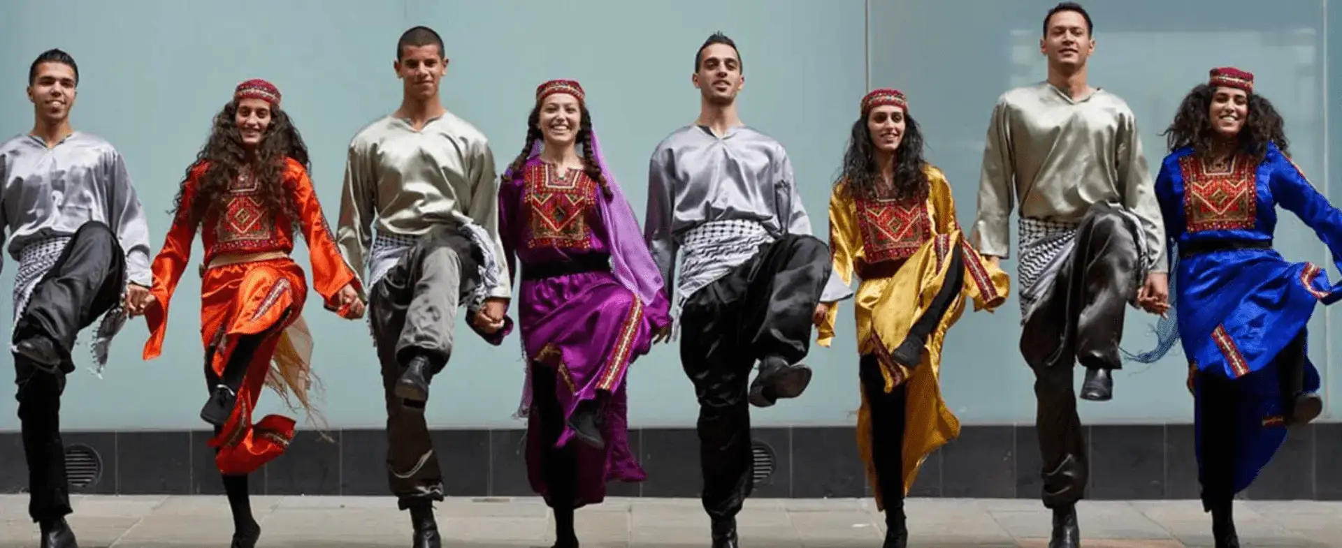Young people performing traditional dance