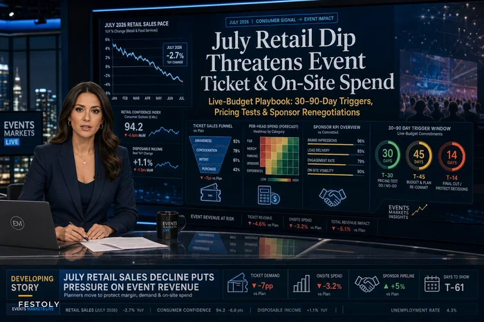After July’s Retail Dip: A Live‑Budget Playbook for Protecting Ticket Revenue, Sponsorships, and On‑Site Spend