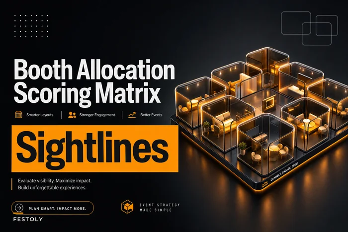 Booth Allocation Scoring Matrix: Sightlines, Adjacency Rules, and Traffic‑Weighted Placement