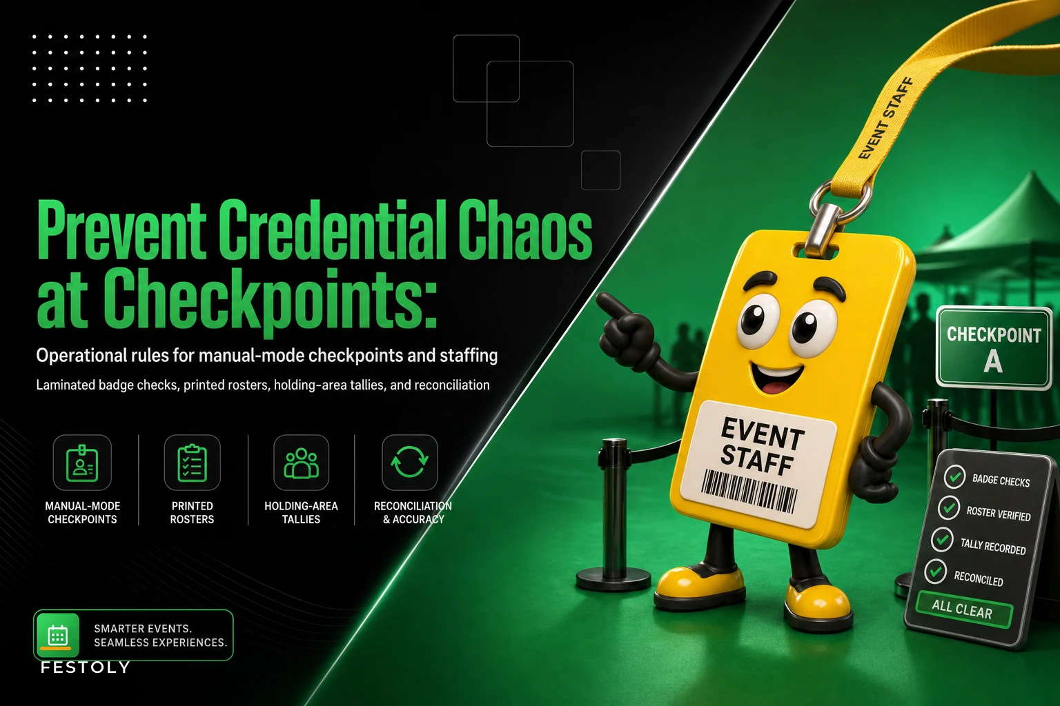 Credentialing Workflow for Events: Layered Access Controls, Issuance Cut‑Offs, and Badge Failover Procedures