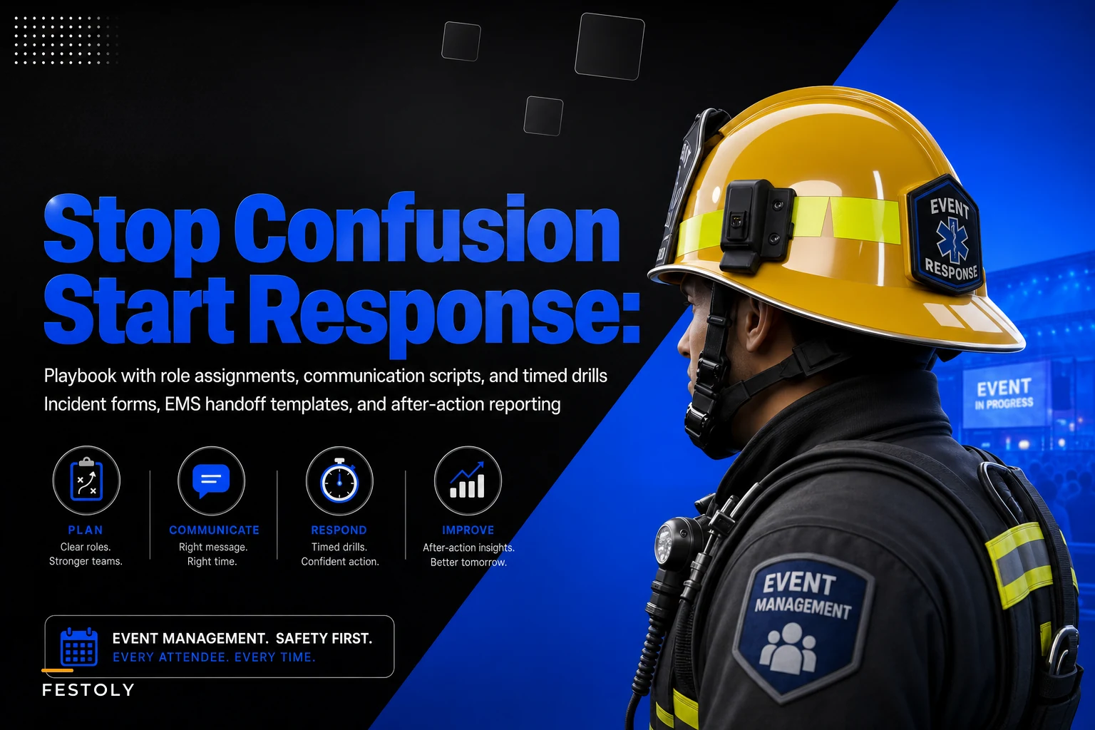 Event Medical & Emergency Playbook: Role Tasks, Communication Scripts, Drills, and Incident Forms