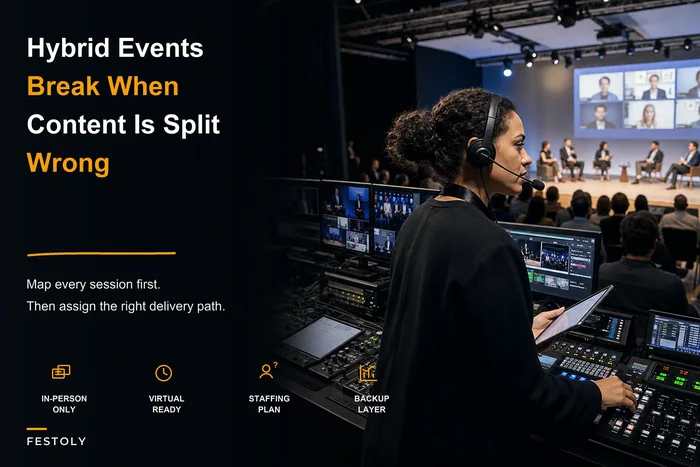 Operational Rules for Hybrid Events: Content Mapping, Staffing Models, and Tech Redundancy