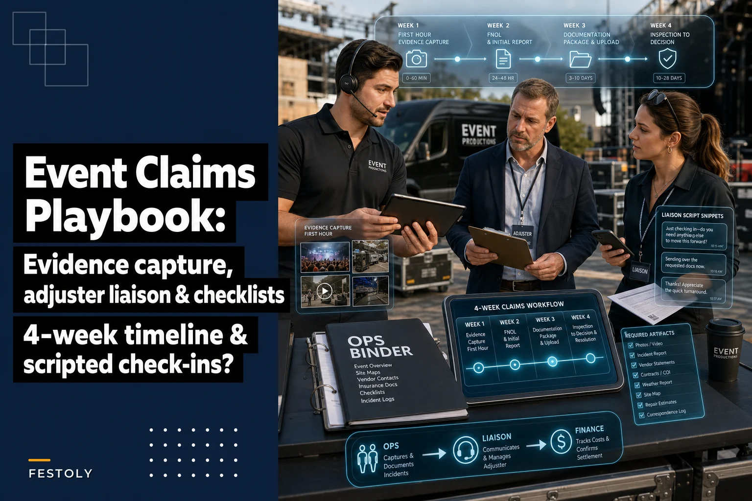 Small-Event Insurance Claims Workflow: Evidence Capture, Adjuster Liaison Templates, and Timelines