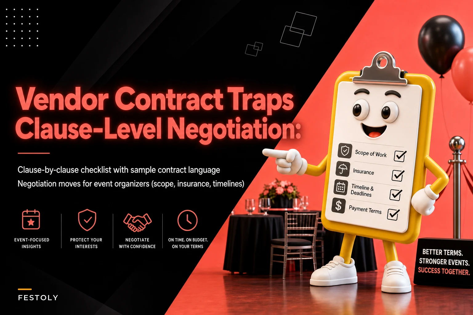 Vendor Contract Traps to Avoid: Clause-Level Language and Negotiation Moves for Medium Events