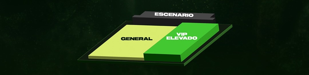 Mapa del escenario del evento