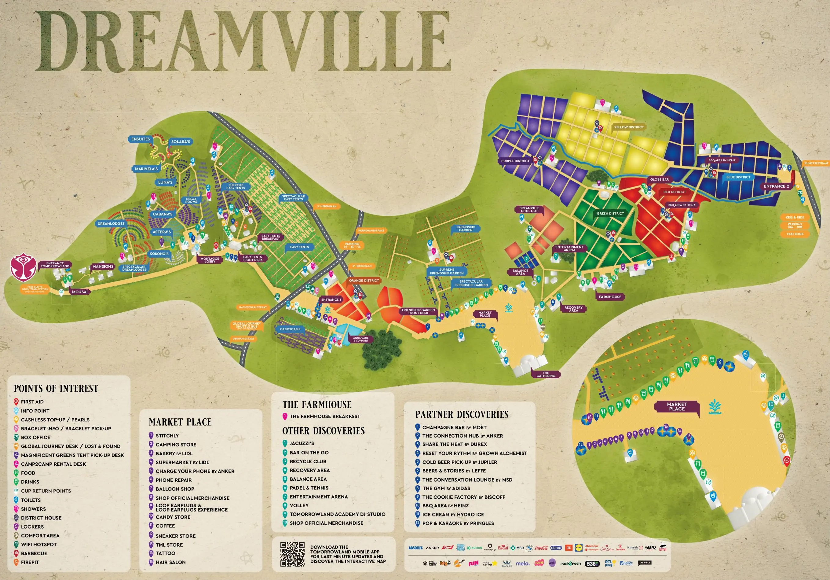 Mapa del escenario del evento