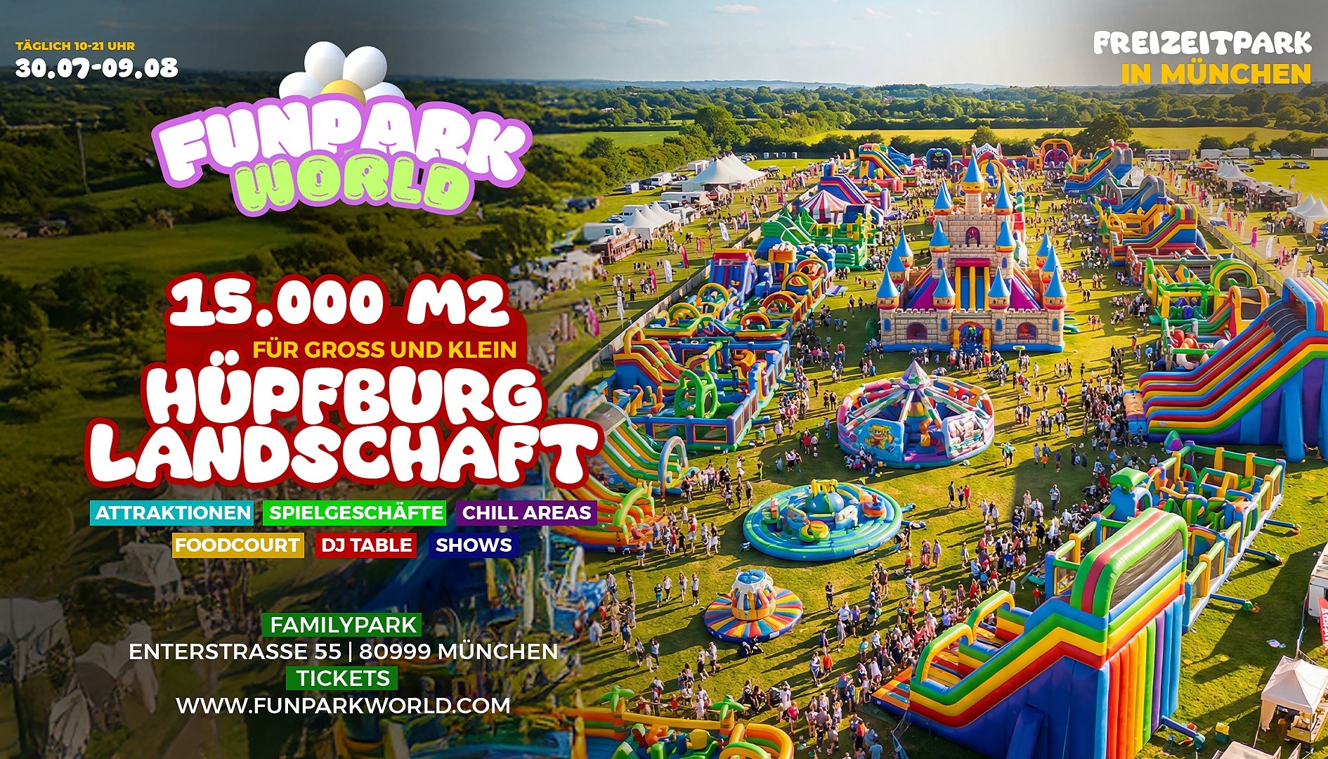 FUNPARKWORLD in München 30.07 - 09.08.2026