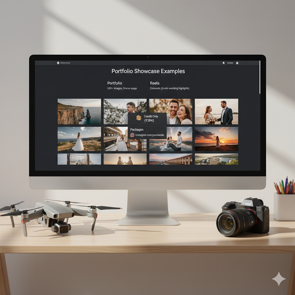 Photographer detailed profile page