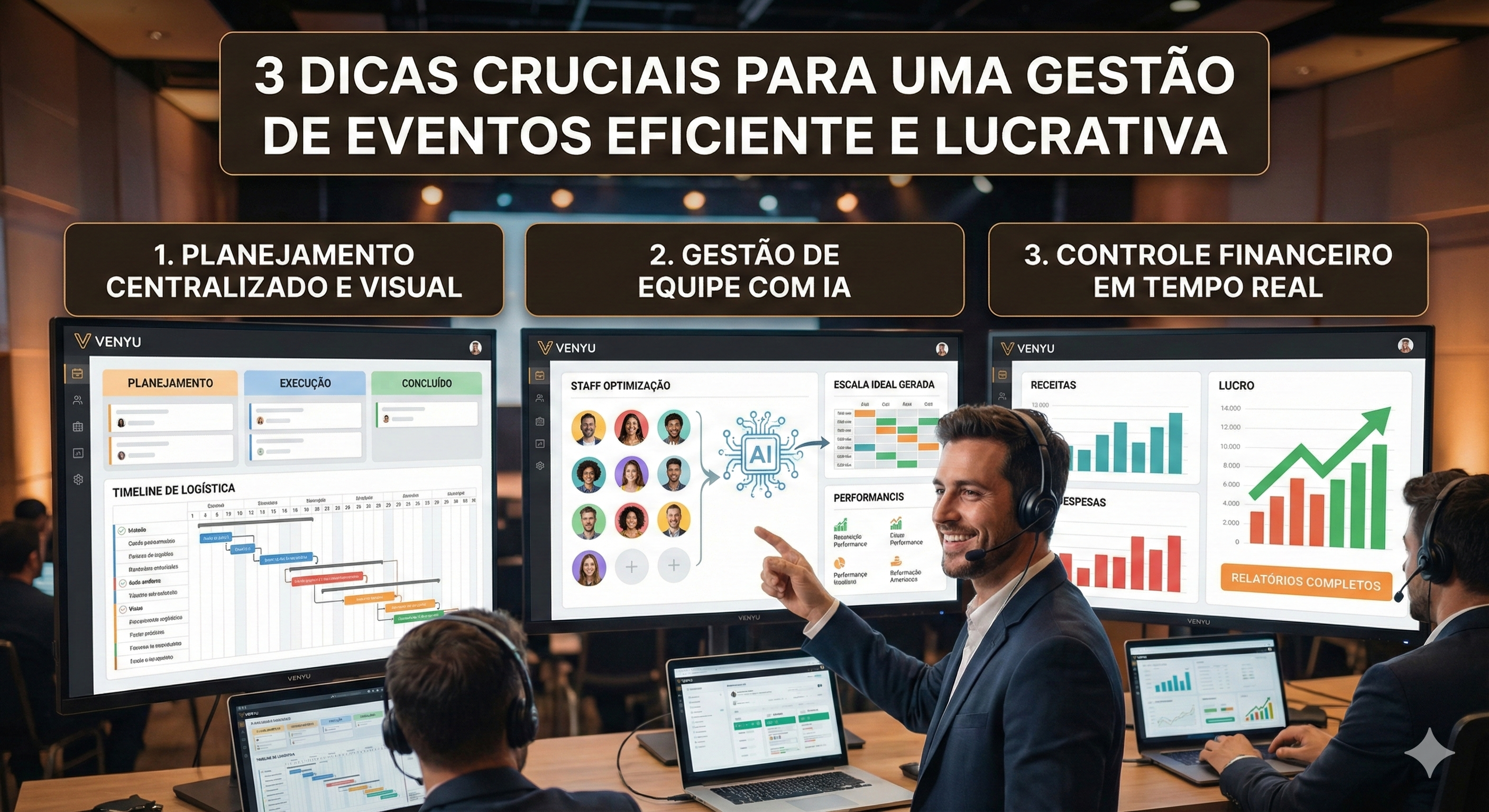 3 Pilares para uma Gestão de Eventos à Prova de Falhas