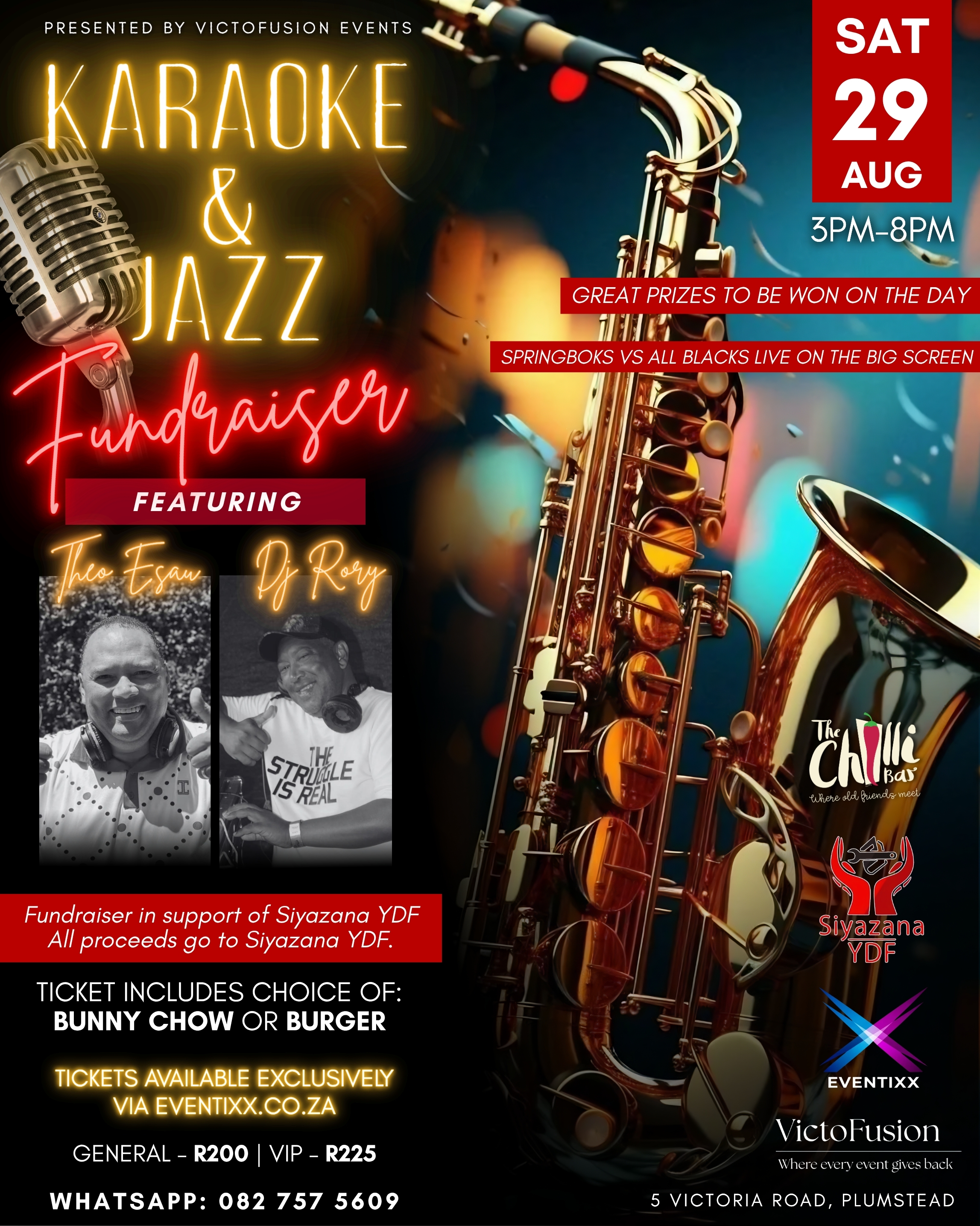 Karaoke & Jazz Fundraiser feat. Theo Esau & DJ Rory