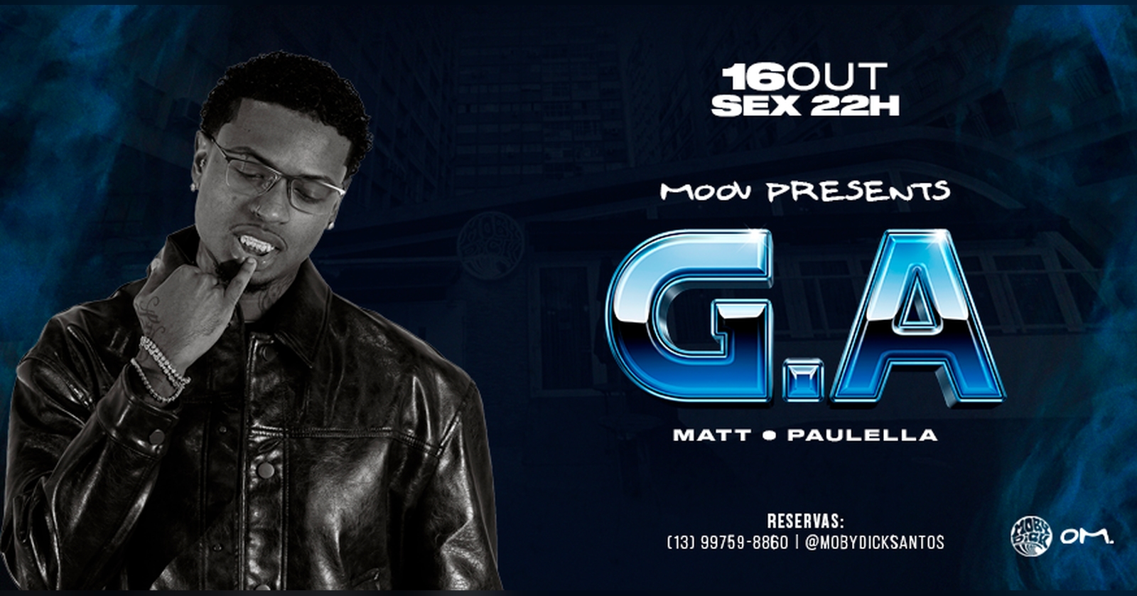 Moov apresenta G.A no Mobydick
