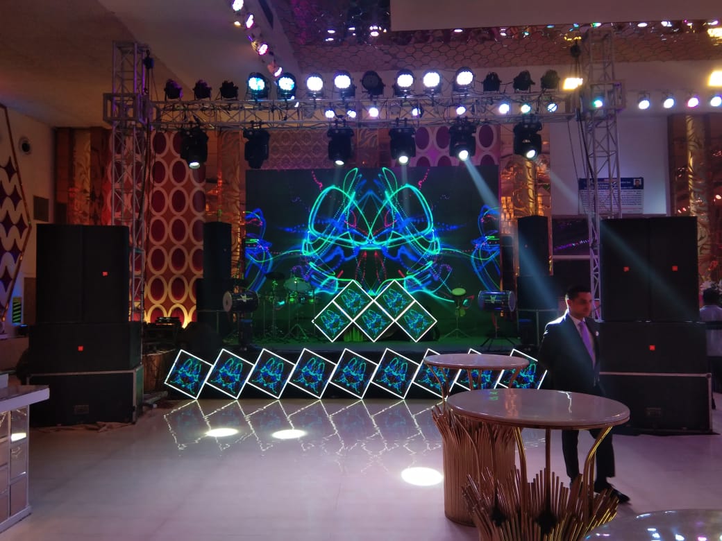 Pro DJ Deveansh live performance at party event in Delhi with professional DJ setup