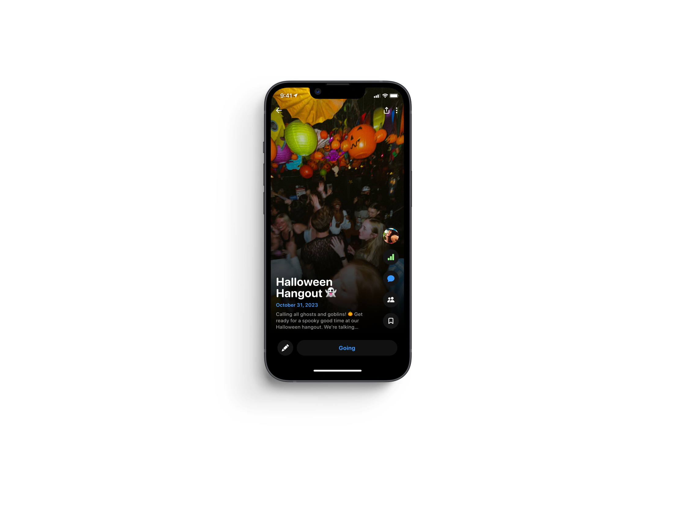 iPhone with EventSpase app installed