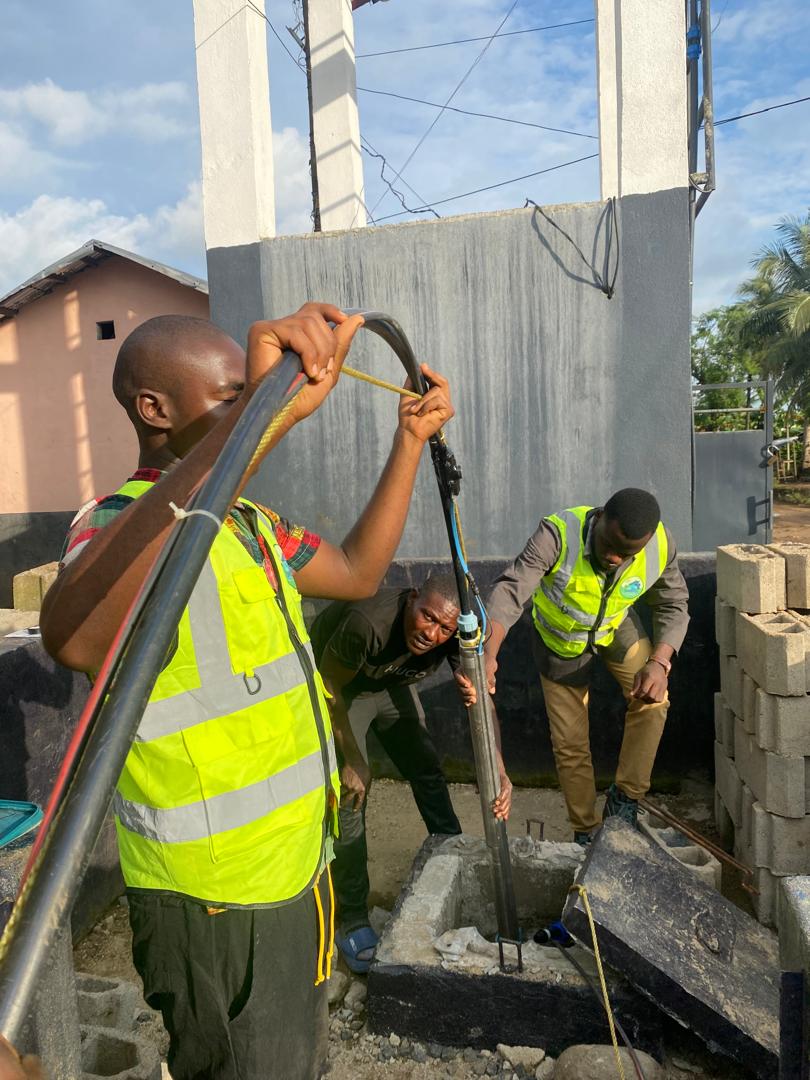 Construction of Water Tower & Installation of a Grundfos Solar Pump with Lithium Battery Backup  