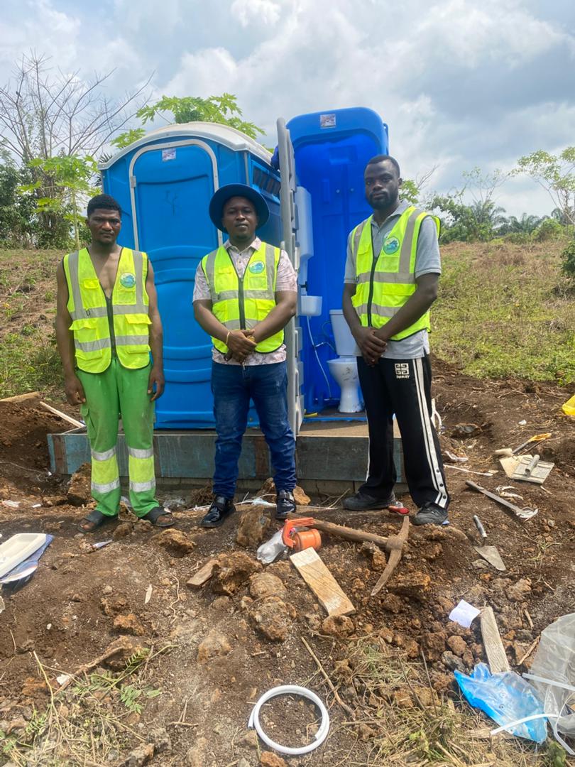 Installation of Mobile Block Latrine for NRC