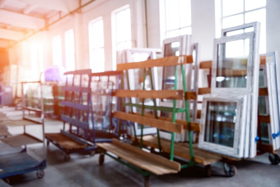 impact windows in warehouse