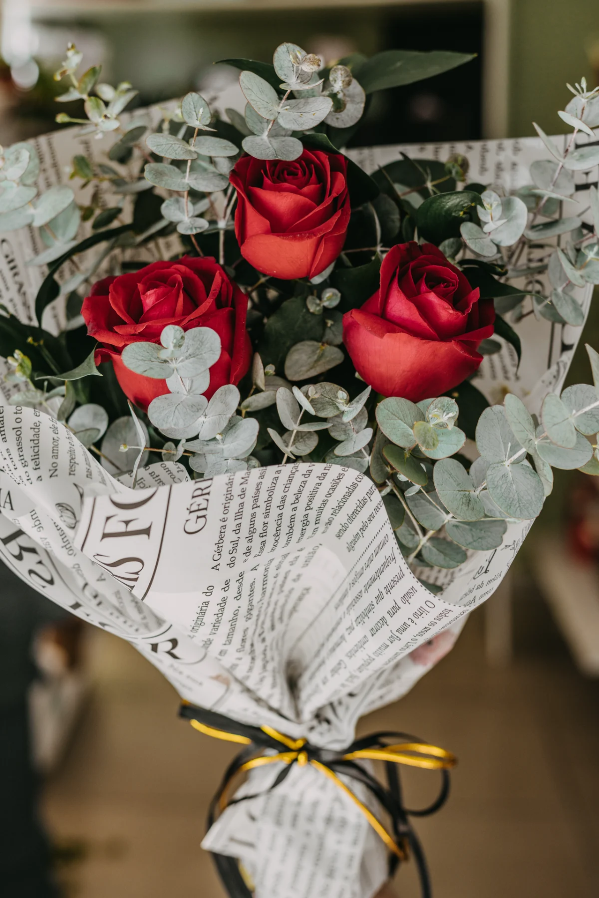 Buquê de 3 rosas