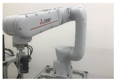 三菱電機製 協働ロボット 穴加工検査 システム