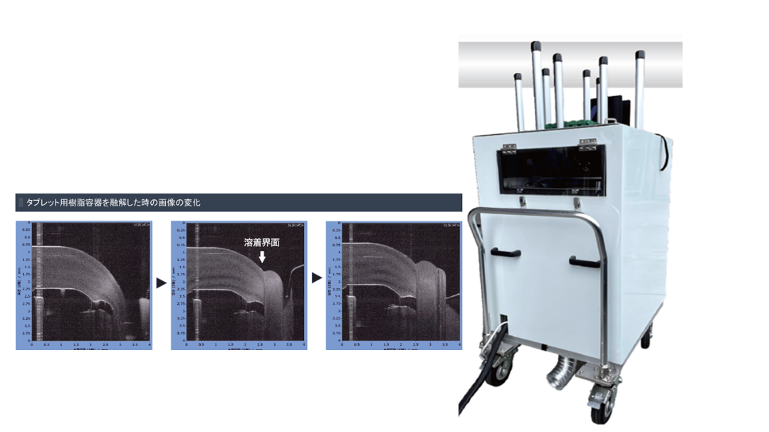 コモンパス型OCT　検査現場でプローブを測定物まで近接して計測​