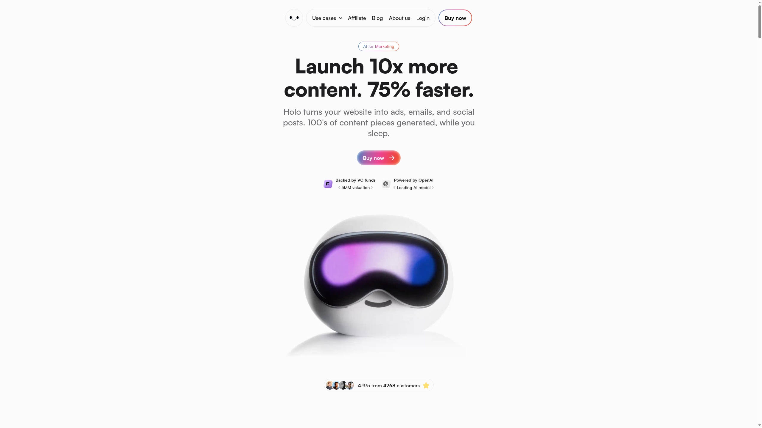 Holo | AI Marketing Tool for Ads, Social Posts & Emails screenshot 1